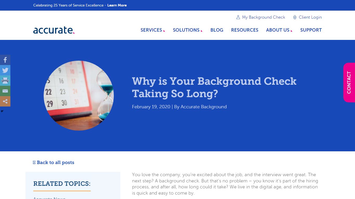 Why is Your Background Check Taking So Long? - Accurate
